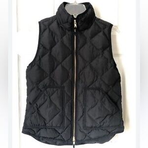 J Crew Women’s Black Diamond Quilted Puffer Vest XS